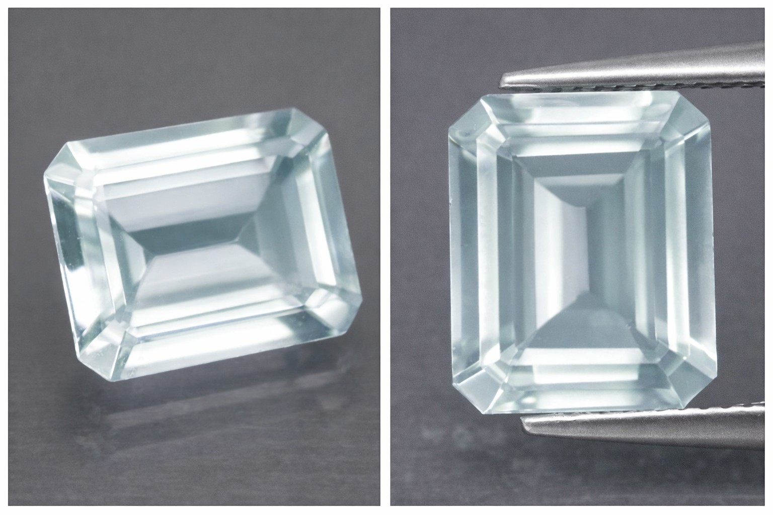 1,38 ct Lujosa piedra preciosa genuina de aguamarina santa maría