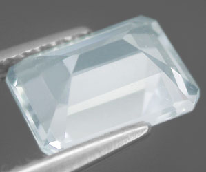 1,38 ct Lujosa piedra preciosa genuina de aguamarina santa maría - 3
