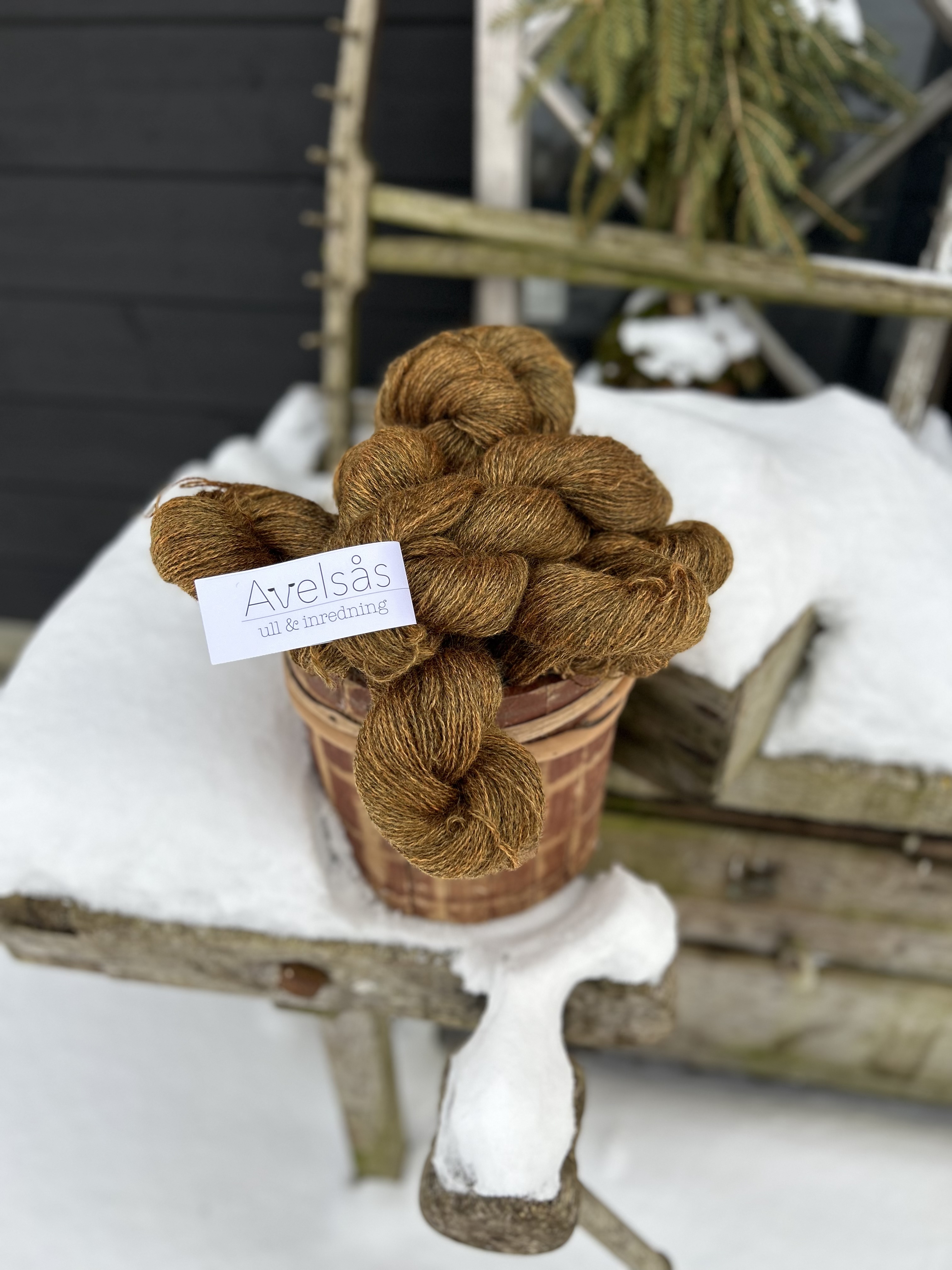 2-ply sock yarn Golden Ochre - 2