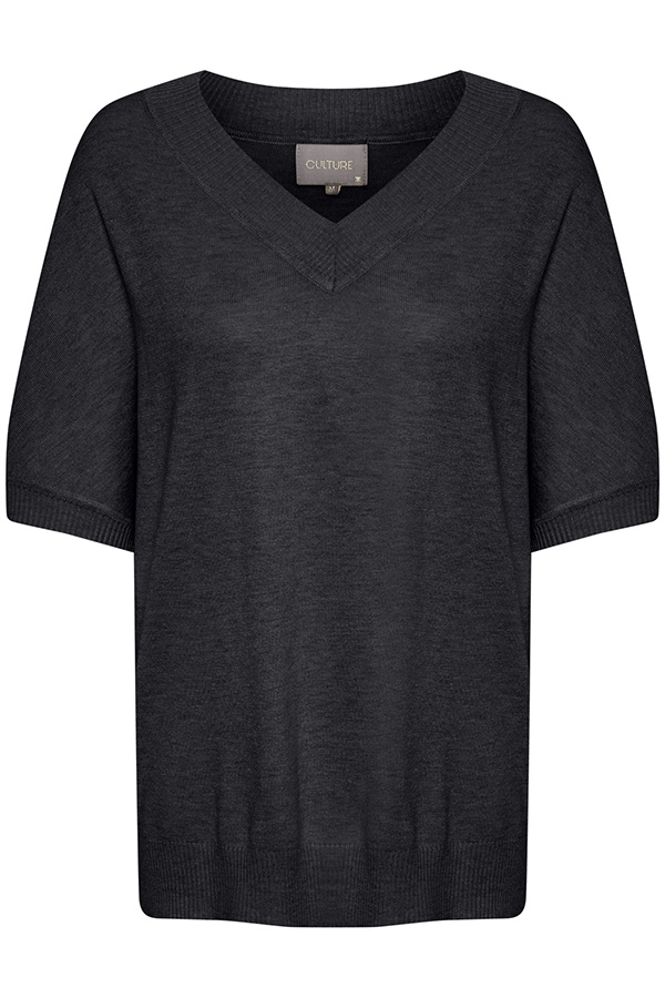 Culture - Annemarie Vest V-neck Black - 8