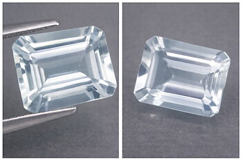 Piedra preciosa de aguamarina natural de primera calidad de lujo de 1,50 ct