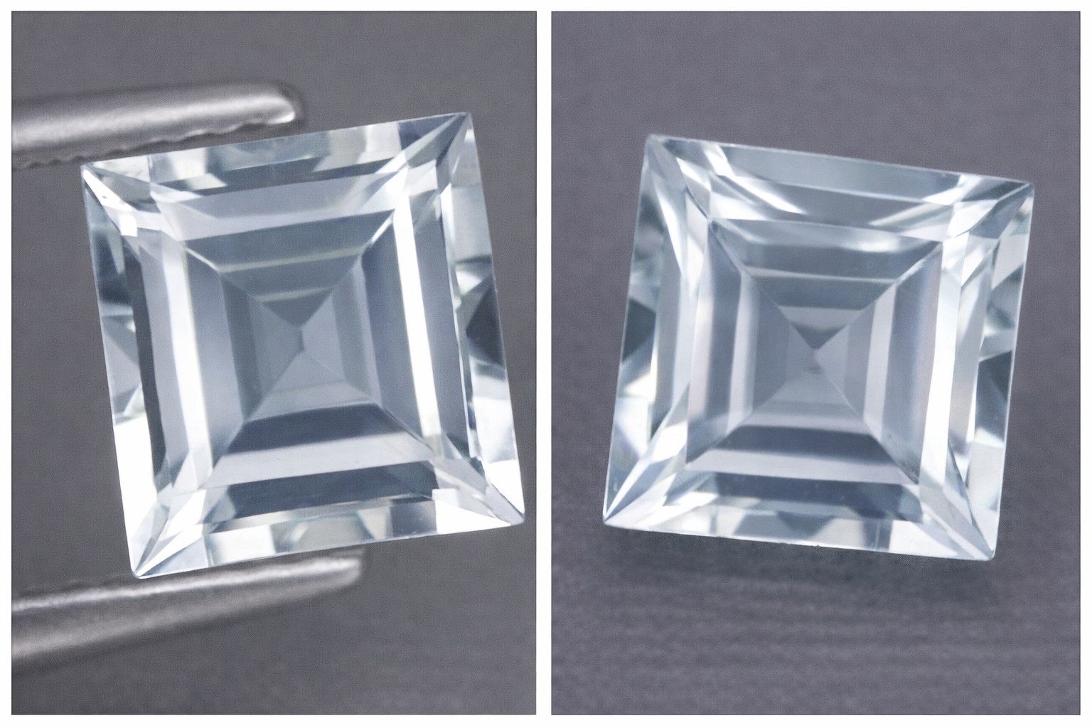 Piedra preciosa de aguamarina natural de alta calidad de lujo de 1,22 ct