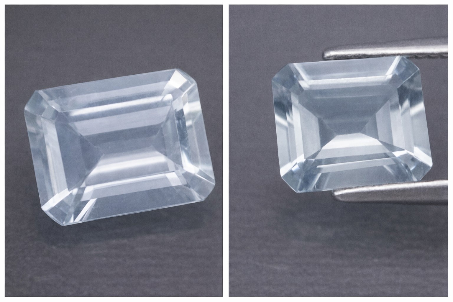 Piedra preciosa de aguamarina natural de lujo de 1,26 ct