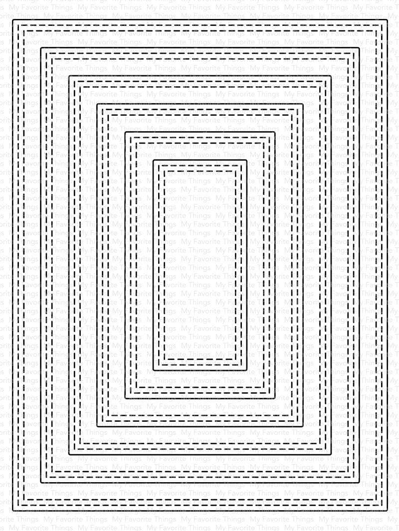 A2 Double Stitched Rectangle STAX Die-namics