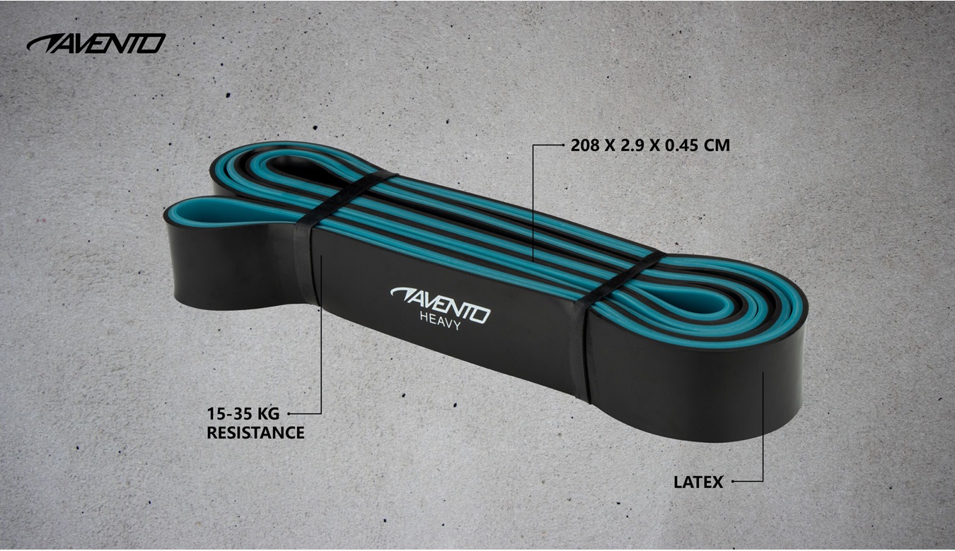AVENTO FITNESS POWER BAND LATEX MOTSTÅND-HEAVY - 3