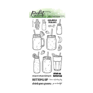 Picket Fence Studios Clear Stamps - Drink Your Greens