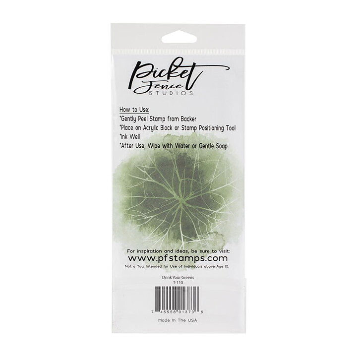 Picket Fence Studios Clear Stamps - Drink Your Greens