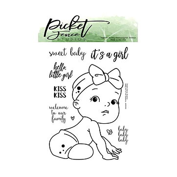 Picket Fence Studios Clear Stamps - Baby Girl of all Seasons