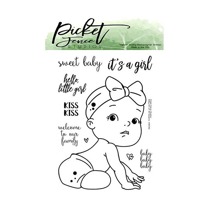 Picket Fence Studios Clear Stamps - Baby Girl of all Seasons