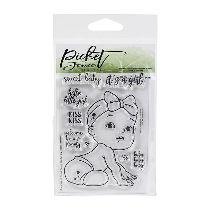 Picket Fence Studios Clear Stamps - Baby Girl of all Seasons