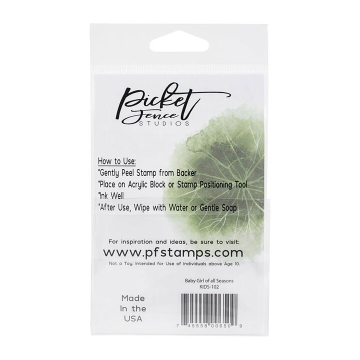 Picket Fence Studios Clear Stamps - Baby Girl of all Seasons