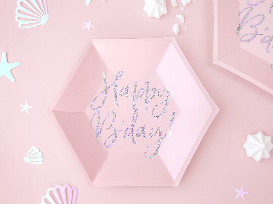 PAPPERSTALLRIKAR | 6-pack | Rosa Happy B´day!