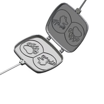 Dubbelsmörgåsjärn i aluminium