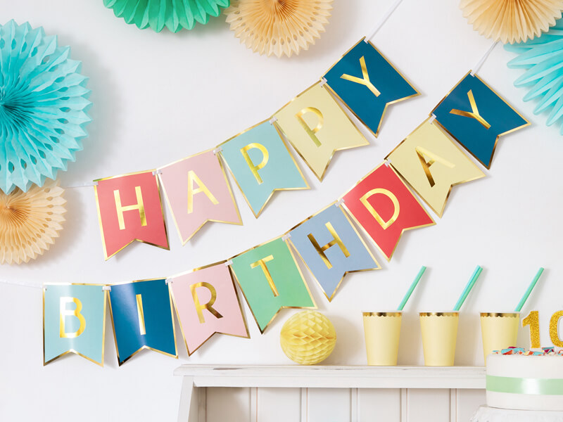 BANNER | Färgglad | Happy birthday