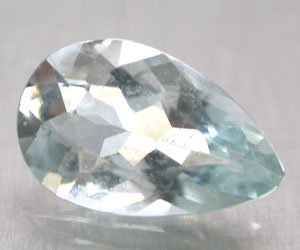 0.72 ct pear shaped natural untreated genuine aquamarine gemstone - 3