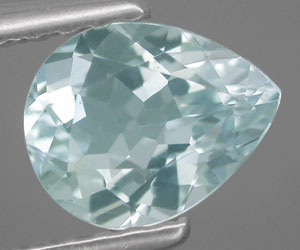 0,55 ct en forma de gota hermosa piedra preciosa natural genuina aguamarina - 3