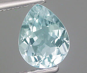 0,55 ct en forma de gota hermosa piedra preciosa natural genuina aguamarina