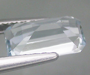 ¡Piedra preciosa aguamarina genuina natural en forma de esmeralda hermosa de 0.71ct! - 2