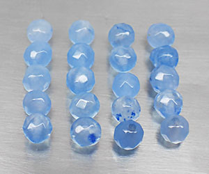 Lote de 9,27 ct de 20 piedras preciosas de aguamarina natural genuinas - 3