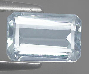 0,57 ct en forma de esmeralda hermosa piedra preciosa aguamarina natural!