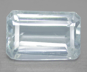 0.57 ct emerald shaped beautiful natural aquamarine gemstone! - 3