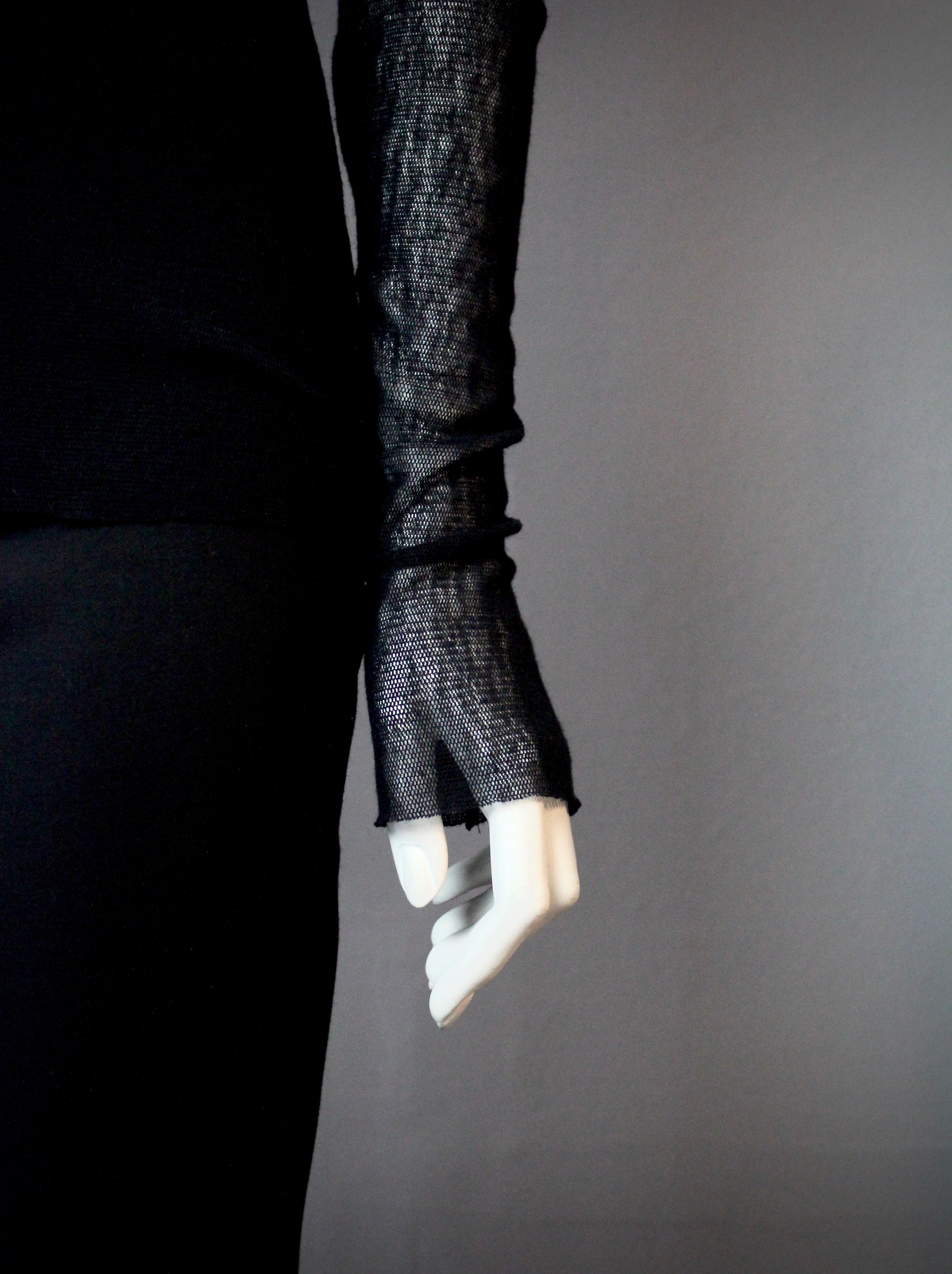 MESH TURTLENECK-DRESS - 3