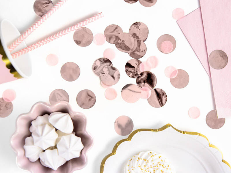 KONFETTI | Metallic rosé 