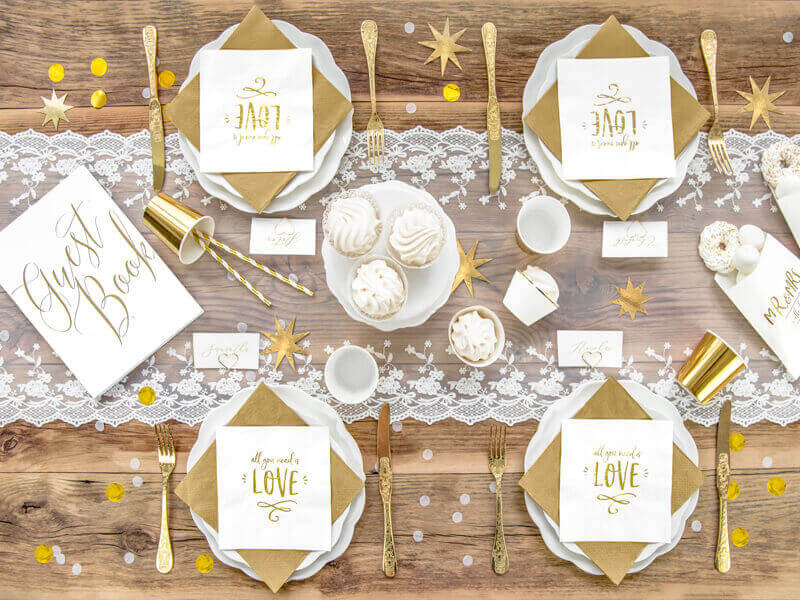 KONFETTI | Metallic guld 