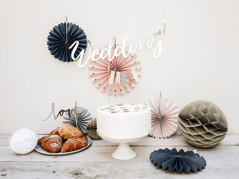 CAKE TOPPER | Love | Silver
