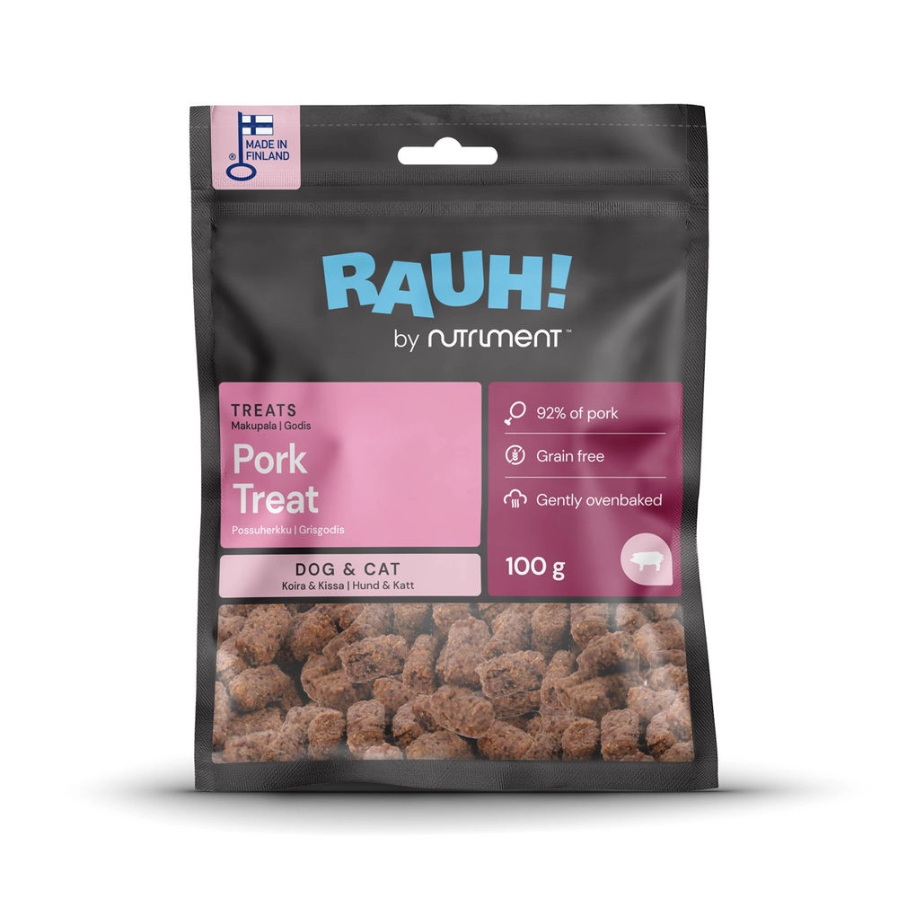 Kattgodis och Hundgodis från Rauh tillverkad av gris fläsk