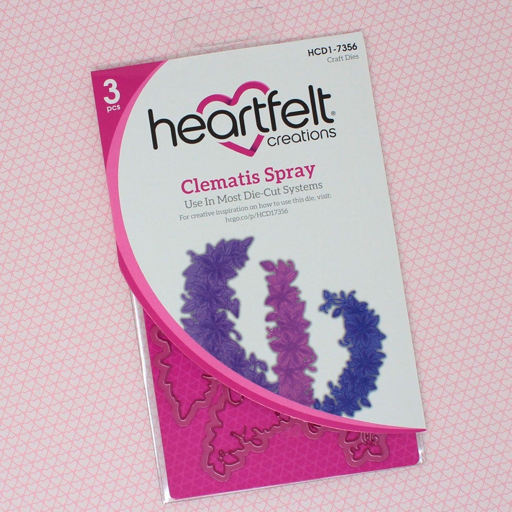 Heartfelt - Clematis  Spray- Dies