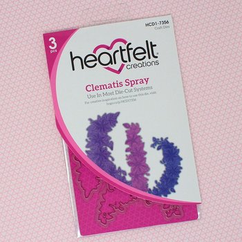 Heartfelt - Clematis  Spray- Dies