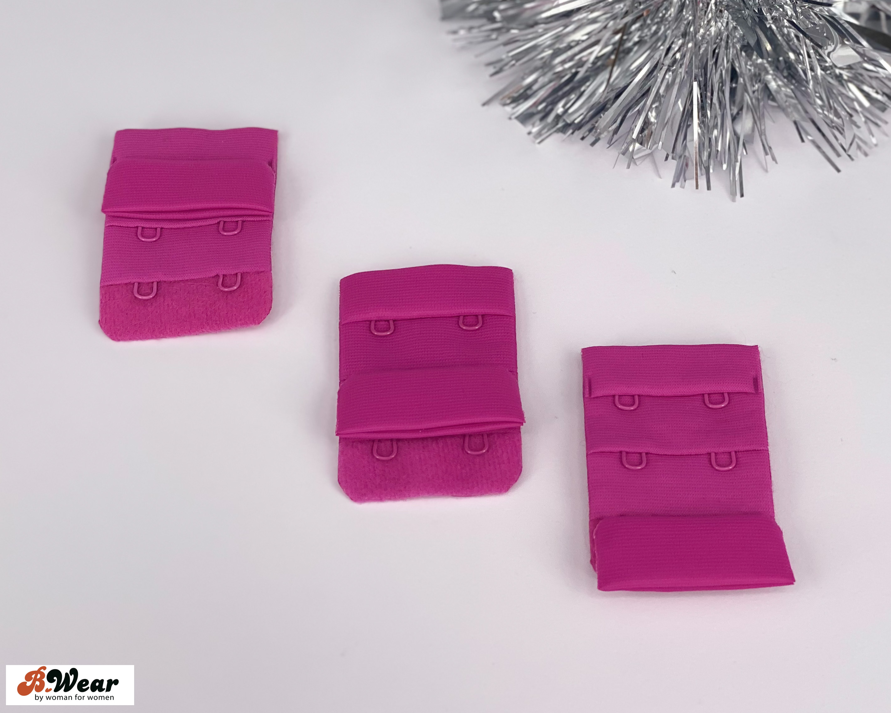 Hook & eye 2x3 - Fuchsia  - 2