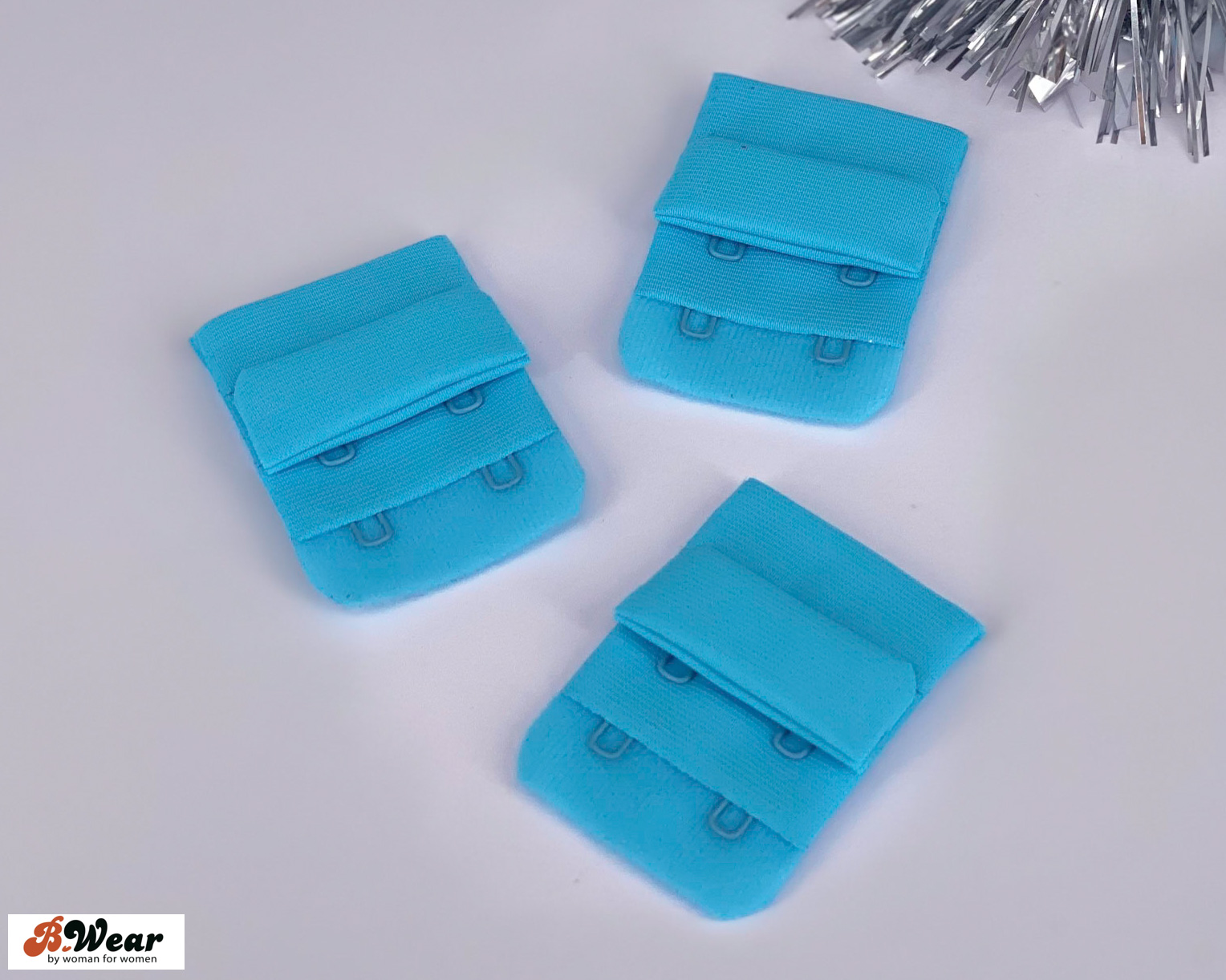 Hook & eye 2x3 - Turquoise