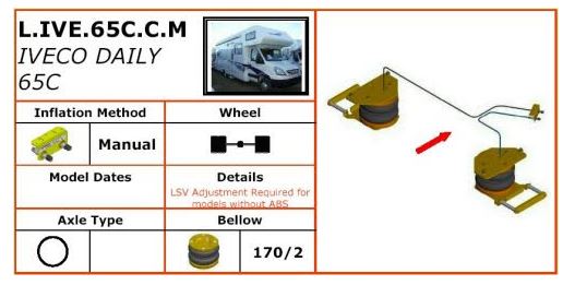 Luftfjädring Iveco 60C-65C