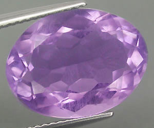 Piedra preciosa de amatista ovalada natural de lujo grande de 9,13 ct