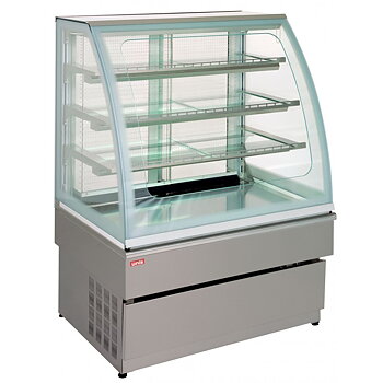 Colia - Konditormonter - GEORGIA III - Självbetjäning - Grå/Guld - Mått: 1000 x 750 x 1340 mm - Temp: +4....+8 °C