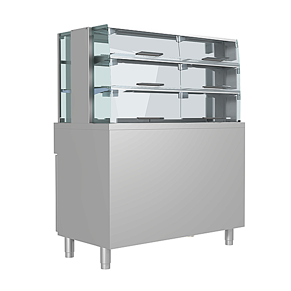Porkka - Exponeringsmonter - Servicemodell - Mått: 1200 x 650 x 1500mm - Temp: +6...+15 °C