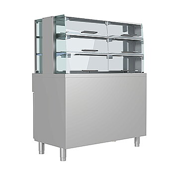 Porkka - Exponeringsmonter - Servicemodell - Mått: 1200 x 650 x 1500mm - Temp: +6...+15 °C