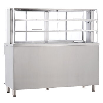 Porkka - Exponeringsmonter - Servicemodell - Mått: 1600 x 650 x 1500mm - Temp: +6...+15 °C
