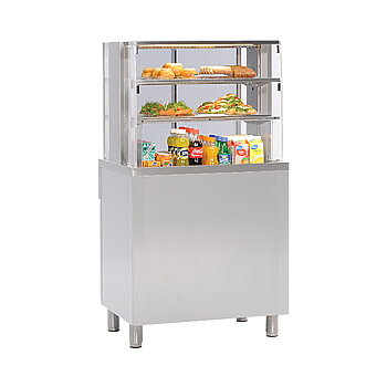 Porkka - Exponeringsmonter - Servicemodell - Mått: 800 x 650 x 1500 mm - Temp: +6...+15 °C
