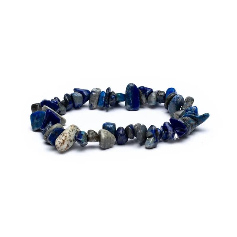 Bracelet Lapis Lazuli Chips Elastic
