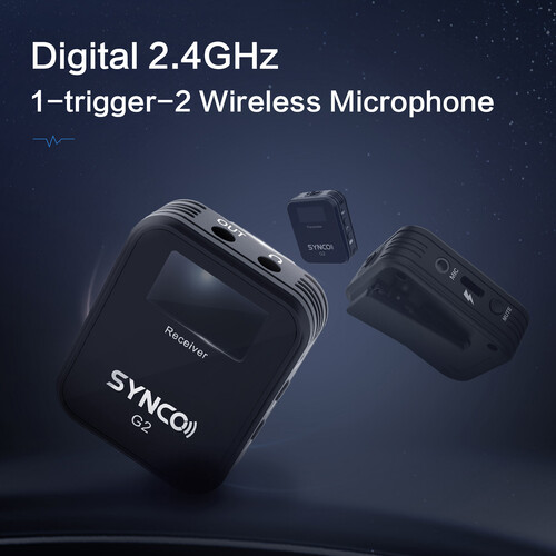 Synco WAir-G2-A2 2-Person Wireless Microphone System (2.4 GHz) - 9