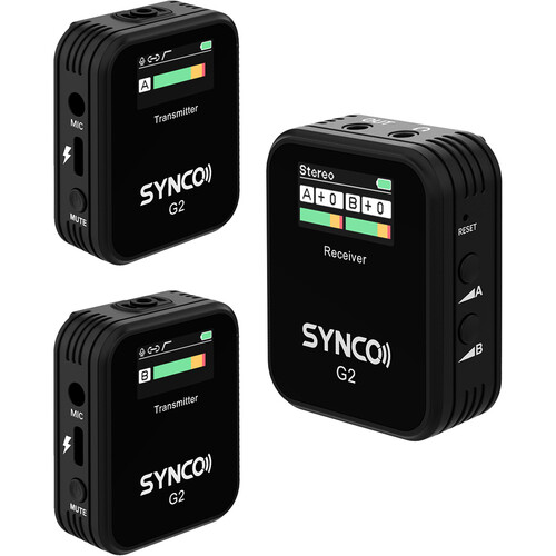Synco WAir-G2-A2 2-Person Wireless Microphone System (2.4 GHz) - 3