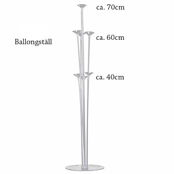 Ballongställ | 7 fästen | 70 cm
