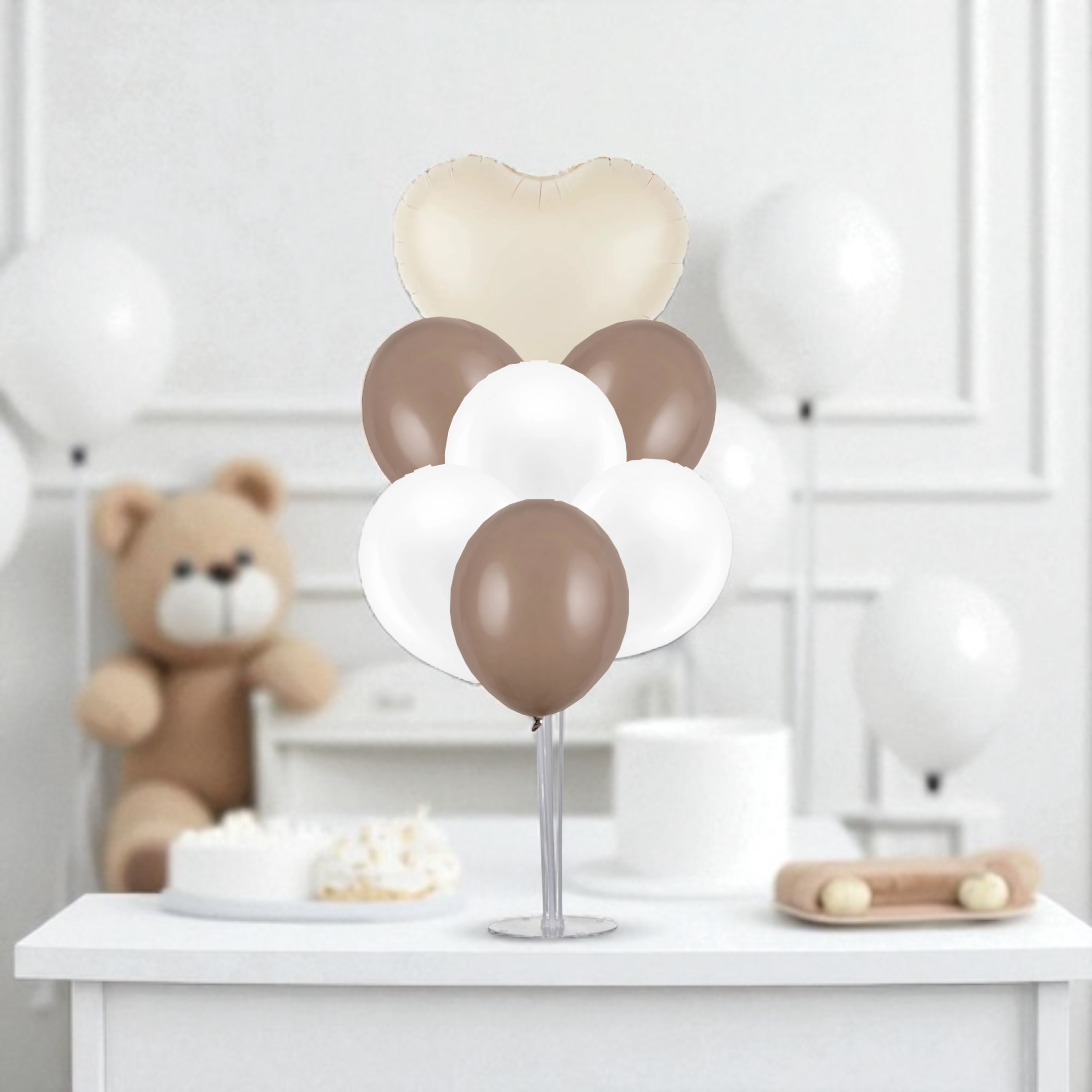 Ballongställ | 7 fästen | 70 cm - 7