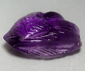 26.47 ct stor hand graverad naturlig ametist ädelsten - 3