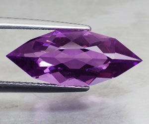 3.63 ct gnistrande vacker garanterat äkta ametist ädelsten - 3