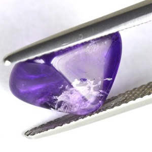 3.81 ct mycket vacker naturlig Uruguay ametist ädelsten - 3