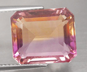 8,92 ct asombrosamente hermoso raro ametrino natural genuino